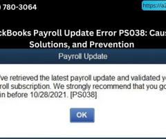 Fix QuickBooks payroll update error ps038
