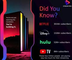Watch More Pay Less 1000+ Channels + Live TV