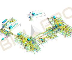 Plumbing BIM Coordination for Elementory School in Texas